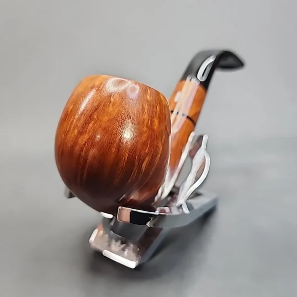 Castello "Castello" 4K Smooth Bent Apple Estate Briar Pipe, Italian Estates - Image 5