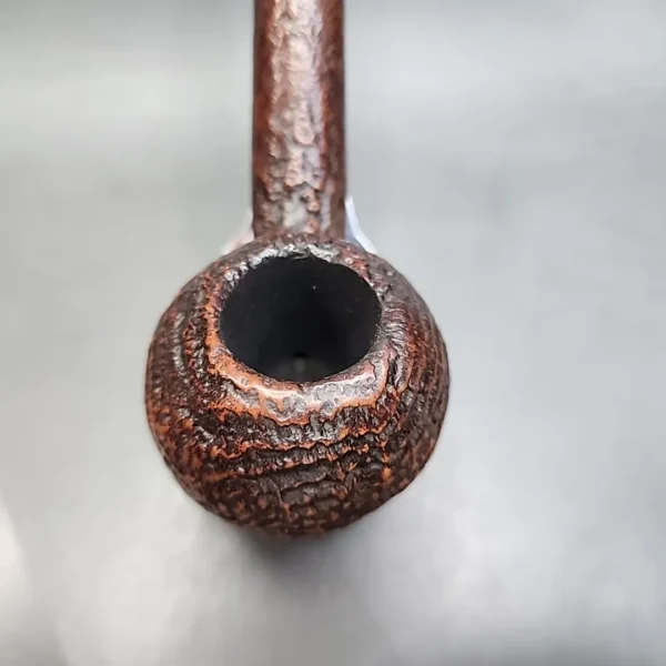 Age Bogelund D Sandblasted Bent Apple Estate Briar Pipe, Danish Estates (9mm) - Image 5