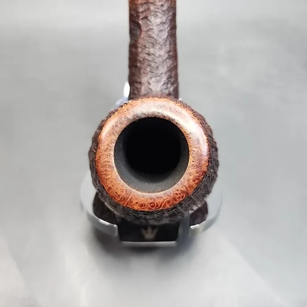 Tom Eltang Sandblasted Bent Pot Estate Briar Pipe, Danish Estates [SOLD OUT] - Image 5