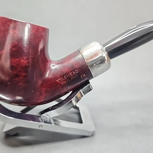 James Upshall Tilshead FH 6, Military Mount Bent Apple Briar Pipe, Unsmoked [SOLD OUT] - Image 5