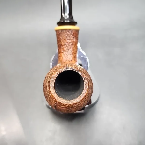 Gregor Lobnik Sandblasted Bent Egg Estate Artisan Briar Pipe [SOLD OUT] - Image 5