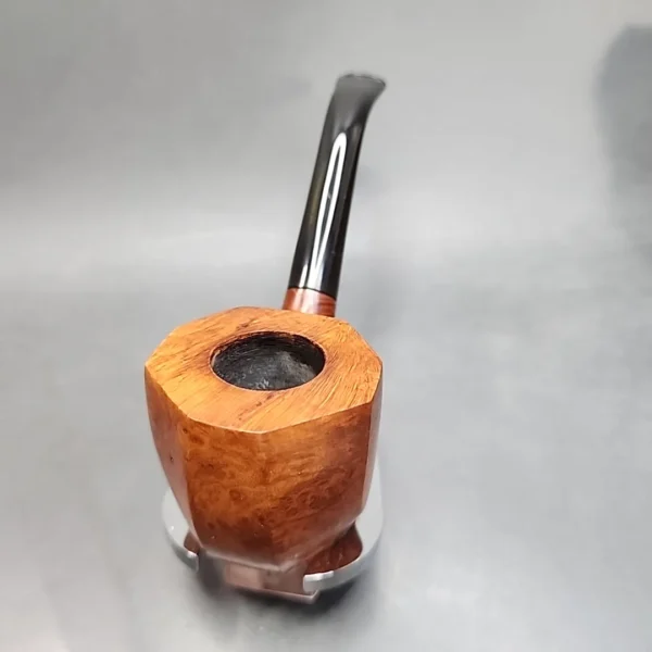 Tim West Smooth Handmade Panel Estate Briar Pipe - Image 5