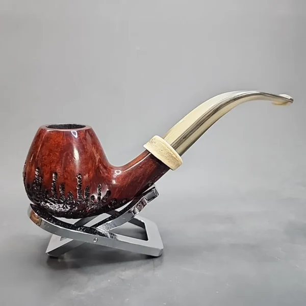 2007 Nording Hunting Pipe, Bent Brandy Elk Estate Briar Pipe, Unsmoked [SOLD OUT] - Image 6