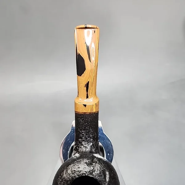 Sean Reum Pipes, Black Sandblasted Acorn Briar Pipe, New - Image 6