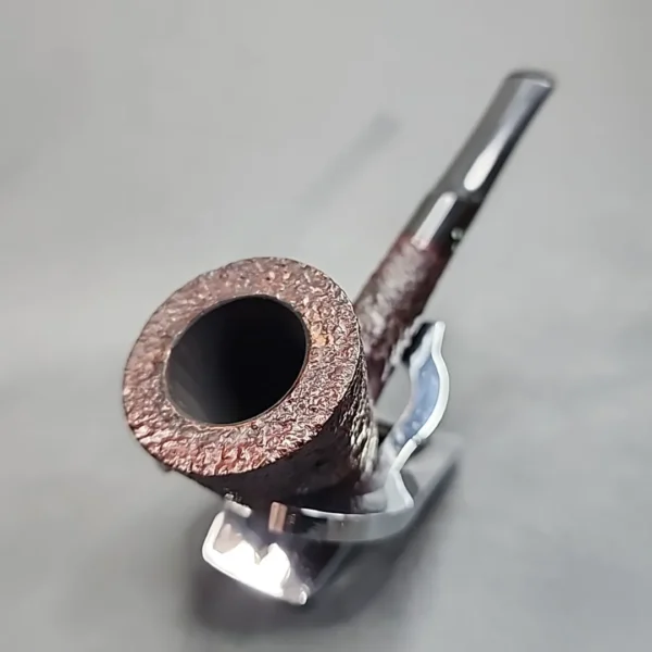 Sasieni 4 Dot Ruff Root Dark, Sandblasted Dublin Estate Briar Pipe [SOLD OUT] - Image 6