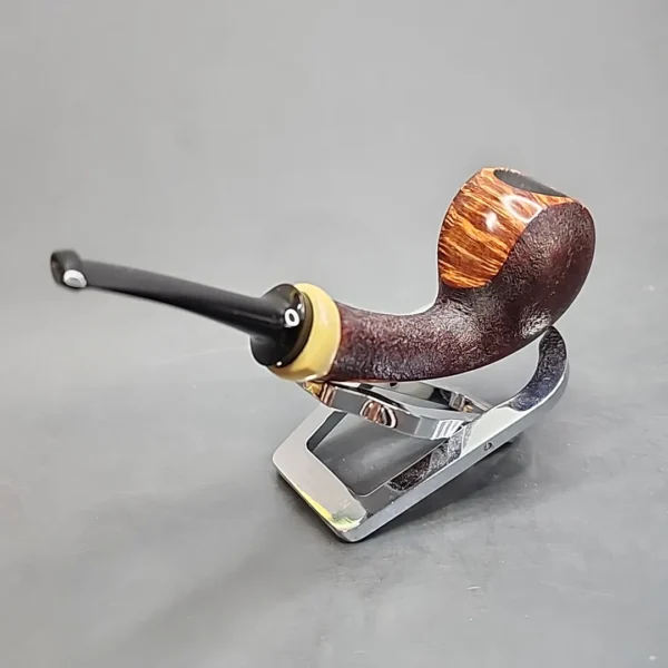 Jared Coles Pipe, Partial Sandblasted Blowfish, Briar Smoking Pipe, Artisan Pipe [SOLD OUT] - Image 6