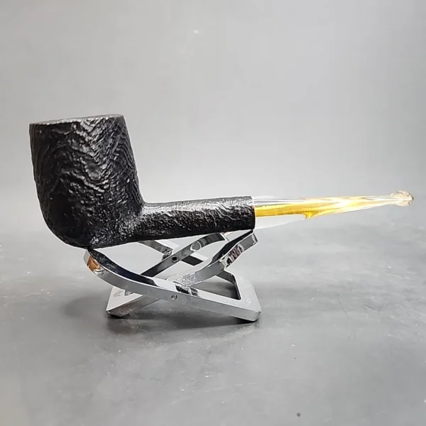 Savinelli De Luxe Milano 111 KS, Sandblasted Straight Billiard Estate Briar Pipe [SOLD OUT] - Image 6