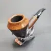 JM Boswell Partially Sandblasted Bent Rhodesian Estate Briar Pipe [SOLD OUT] - Image 6