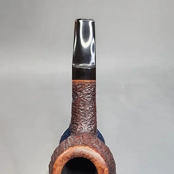 Tom Eltang Sandblasted Bent Pot Estate Briar Pipe, Danish Estates [SOLD OUT] - Image 6