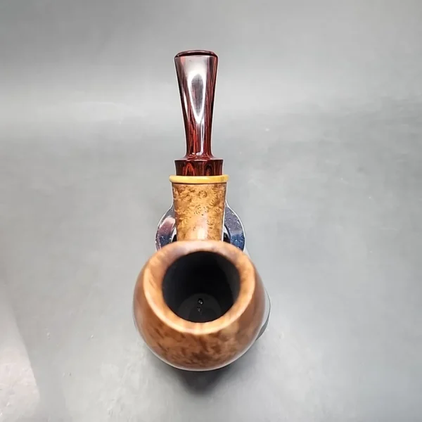 G. Penzo Smooth Bent Egg Briar Pipe, Italian Estates - Image 6