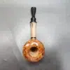 PapaBearPipes Smooth Rhodesian Sitter Handmade Briar Pipe, New [SOLD OUT] - Image 6