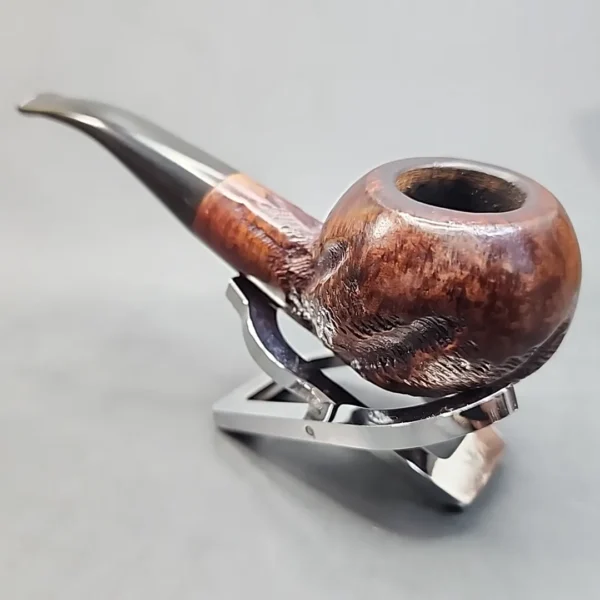 Custombilt Rusticated Bent Tomato Estate Briar Pipe, [SOLD OUT] - Image 7