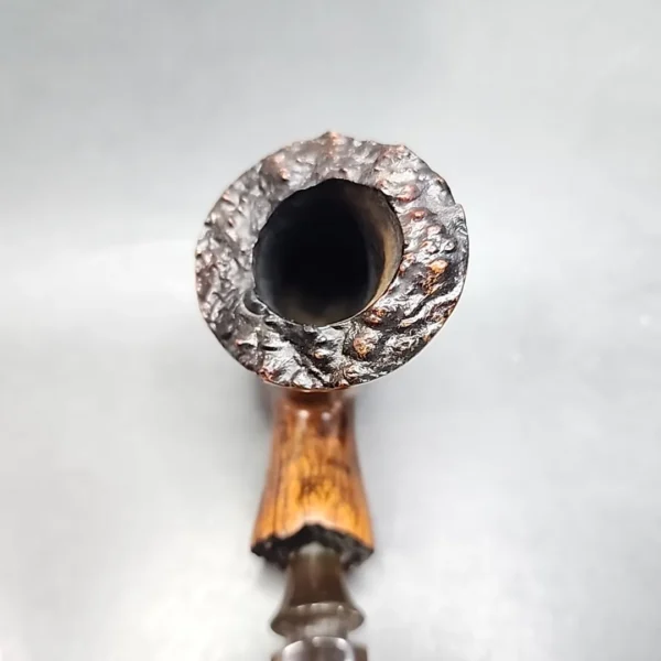 Viggo Nielsen Handmade Partially Sandblasted Freehand Estate Briar Pipe [SOLD OUT] - Image 7