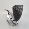 Bari Senior Handcut 601, Black Pickaxe Estate Briar Pipe, Danish Estates [SOLD OUT] - Image 7