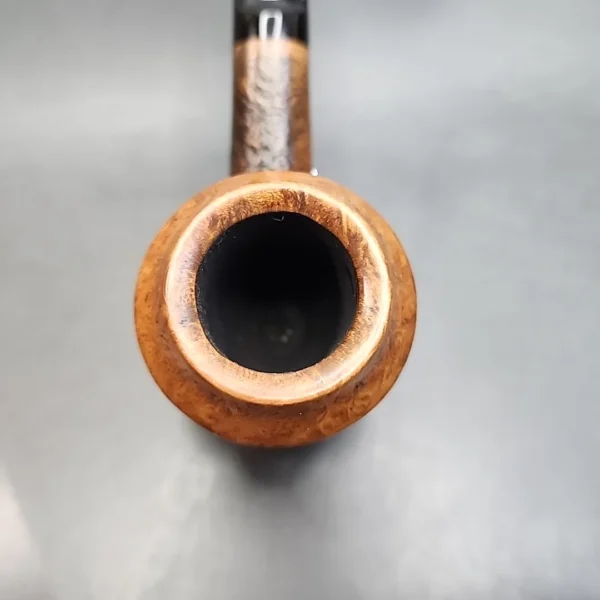 JM Boswell Partially Sandblasted Bent Rhodesian Estate Briar Pipe [SOLD OUT] - Image 7