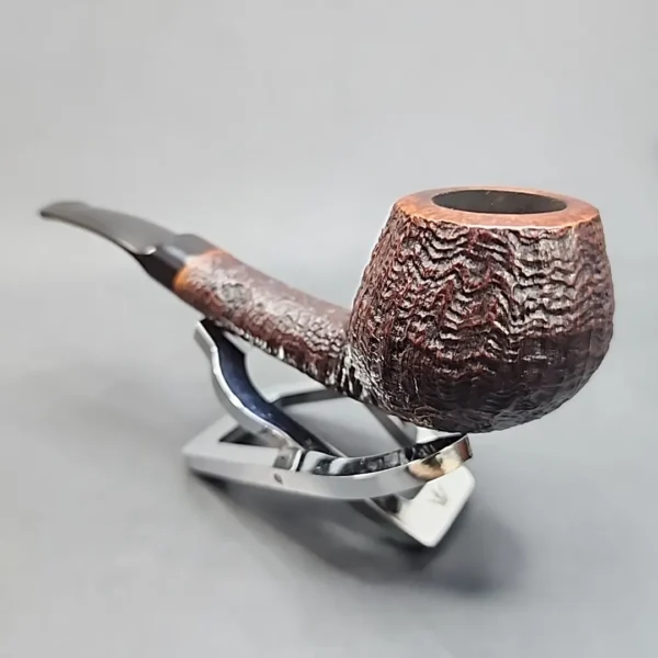 Tom Eltang Sandblasted Bent Pot Estate Briar Pipe, Danish Estates [SOLD OUT] - Image 7