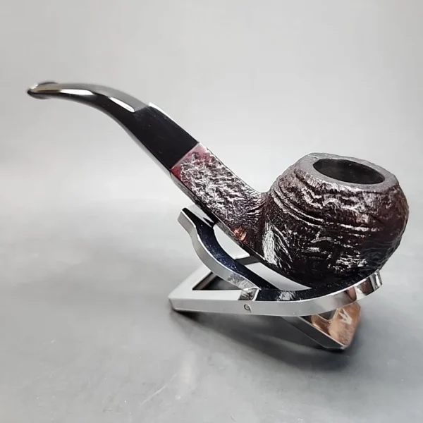 Digby 584 by GBD, Sandblasted Bent Bulldog Estate Briar Pipe, [SOLD OUT] - Image 7
