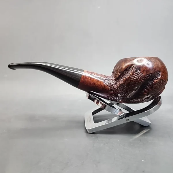 Custombilt Rusticated Bent Tomato Estate Briar Pipe, [SOLD OUT] - Image 8