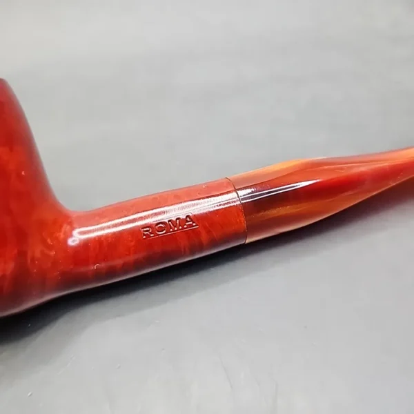Roma Red Smooth Straight Billiard Estate Briar Pipe, Unsmoked [SOLD OUT] - Image 8