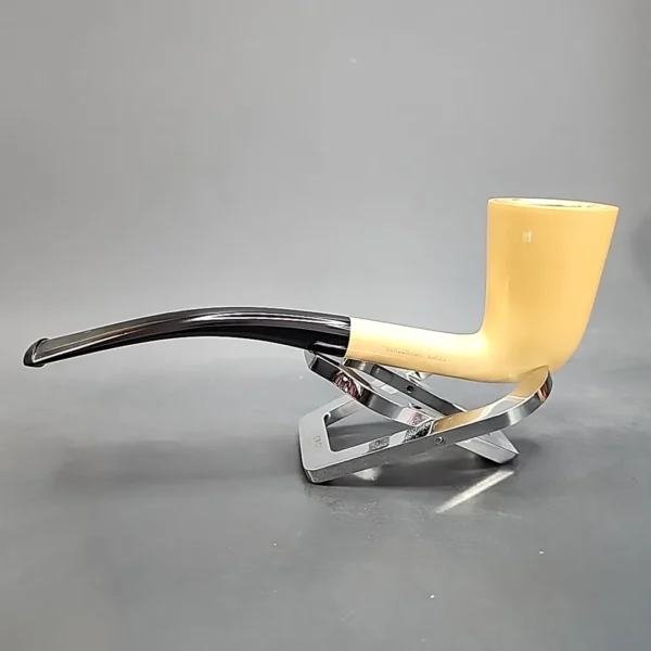 Hilson Smooth Meerschaum Lined Bent Dublin Estate Pipe [SOLD OUT] - Image 8