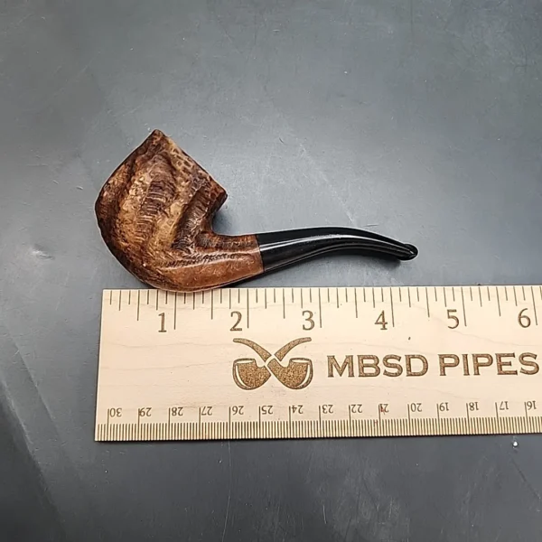Custombilt His Nibs Rusticated Bent Billiard Estate Briar Pipe [SOLD OUT] - Image 8