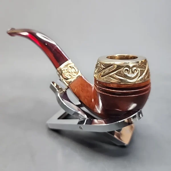 LHS Redmanol Gold Mounted Estate Briar Pipe [SOLD OUT] - Image 8
