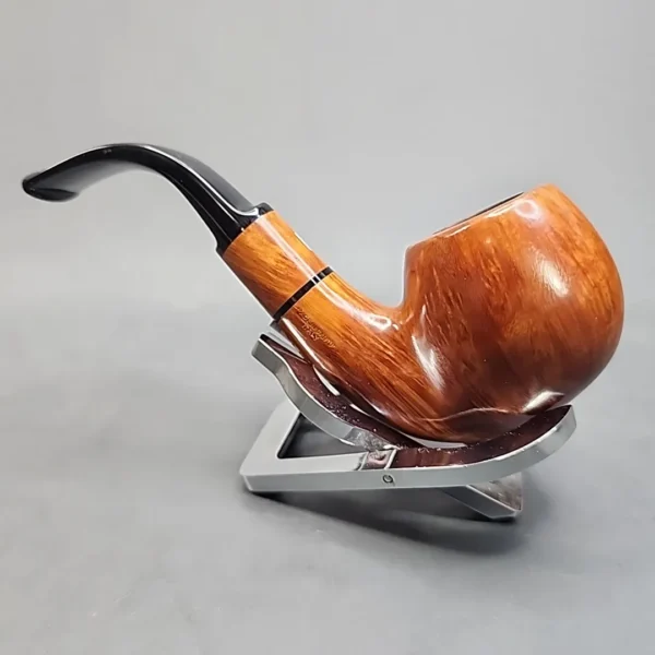 Castello "Castello" 4K Smooth Bent Apple Estate Briar Pipe, Italian Estates - Image 8
