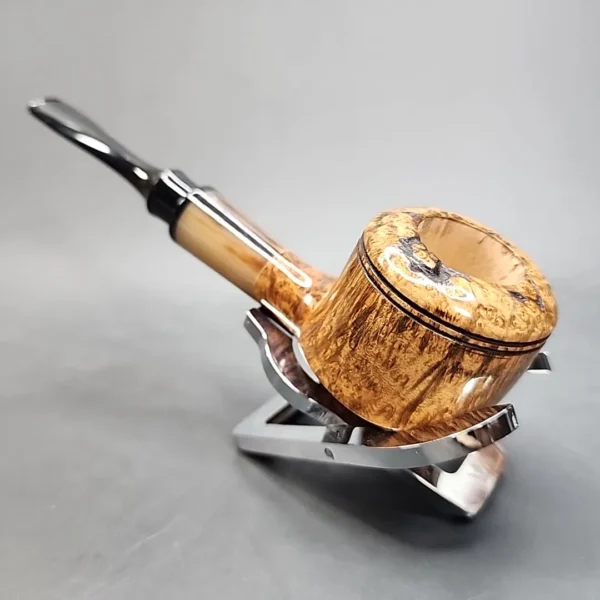 PapaBearPipes Smooth Straight Rhodesian Briar Pipe, New [SOLD OUT] - Image 8