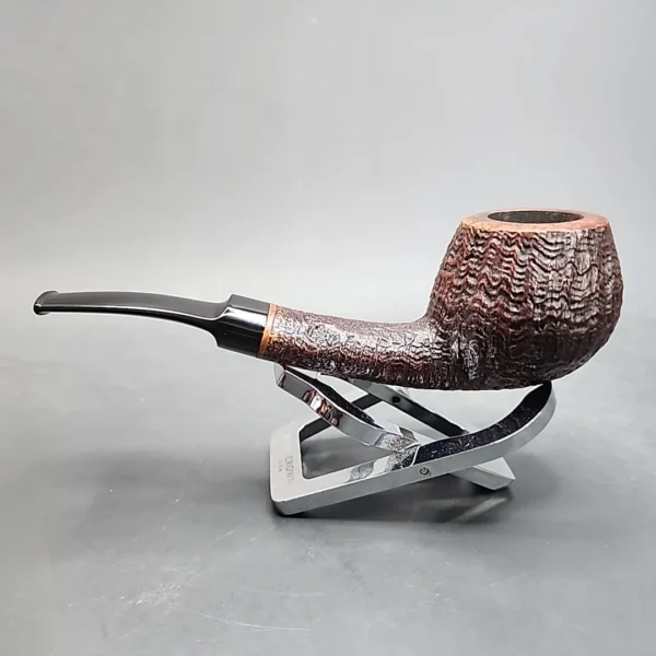 Tom Eltang Sandblasted Bent Pot Estate Briar Pipe, Danish Estates [SOLD OUT] - Image 8