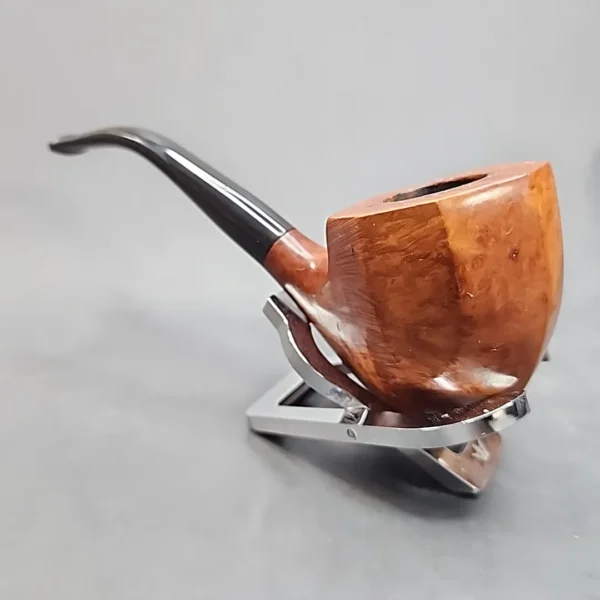 Tim West Smooth Handmade Panel Estate Briar Pipe - Image 8