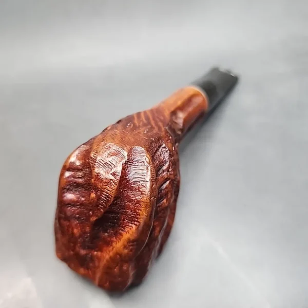 Kaywoodie Handmade Rusticated Panel Estate Briar Pipe, 4 Hole [SOLD OUT] - Image 9