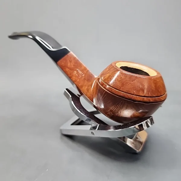 Fleur de Lis 549 by GBD, Meerschaum Lined Bent Bulldog Estate Briar Pipe [SOLD OUT] - Image 9