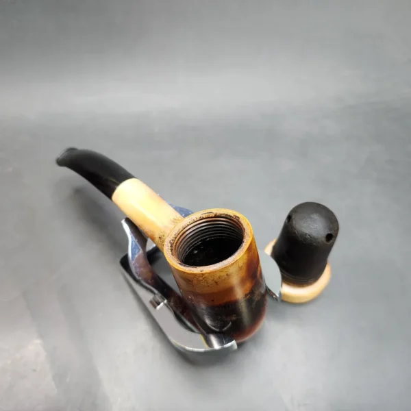 Antique Hawkbill Screw Top Block Meerschaum Pipe, Fitted Case - Image 9