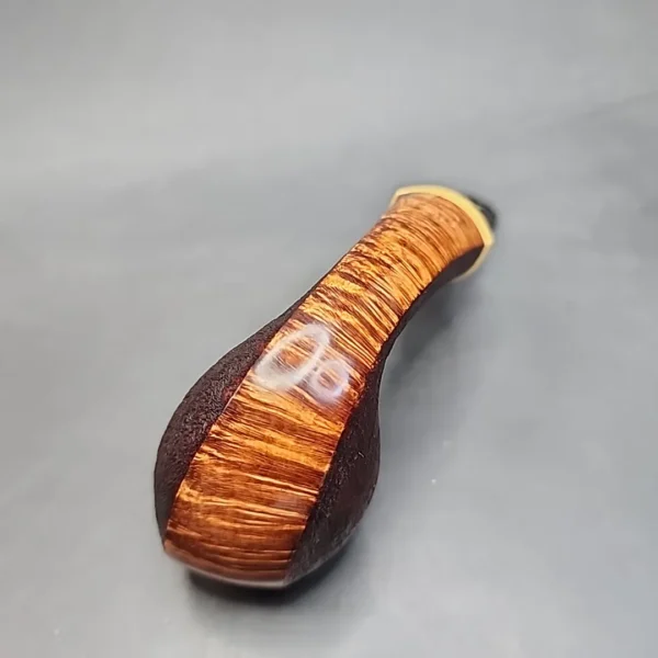 Jared Coles Pipe, Partial Sandblasted Blowfish, Briar Smoking Pipe, Artisan Pipe [SOLD OUT] - Image 9