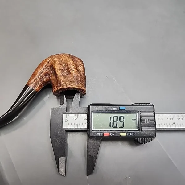 Custombilt His Nibs Rusticated Bent Billiard Estate Briar Pipe [SOLD OUT] - Image 9