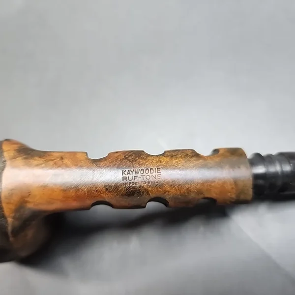 Kaywoodie Ruf-Tone Partially Rusticated Straight Billiard Estate Briar Pipe, Unsmoked [SOLD OUT] - Image 9