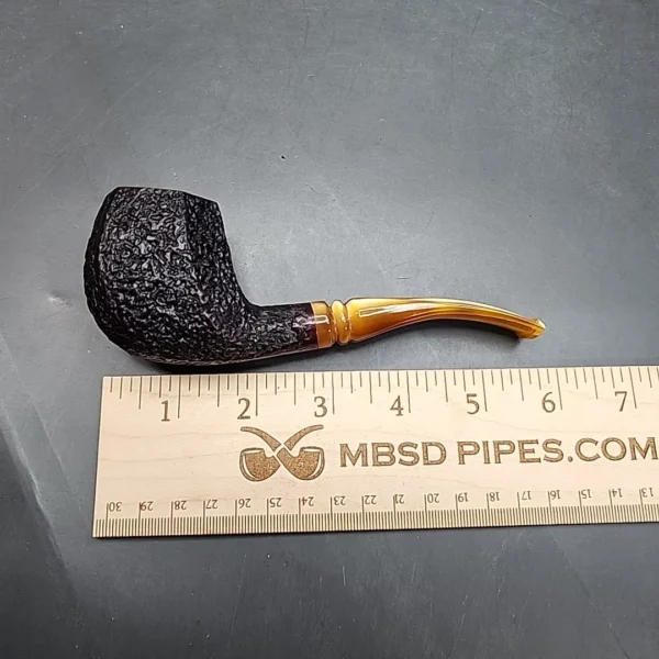 Unsmoked Clarence Mickles Rusticated Panel Estate Briar Pipe [SOLD OUT] - Image 9