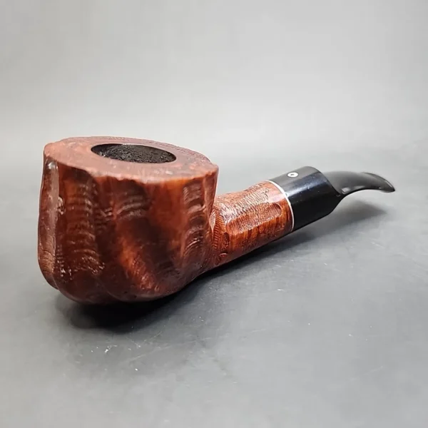 Kaywoodie Handmade Rusticated Bent Pot, Estate Briar Pipe [SOLD OUT] - Image 9