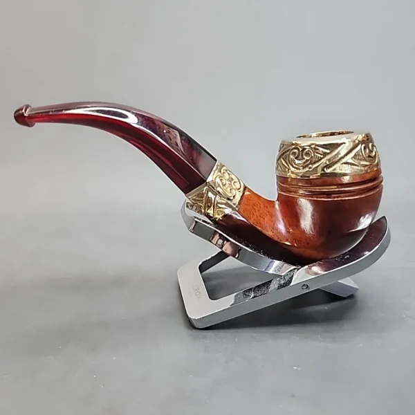 LHS Redmanol Gold Mounted Estate Briar Pipe [SOLD OUT] - Image 9