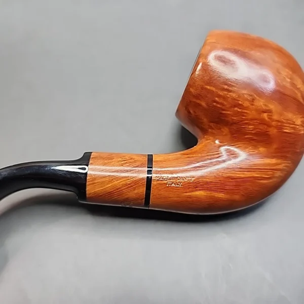 Castello "Castello" 4K Smooth Bent Apple Estate Briar Pipe, Italian Estates - Image 9
