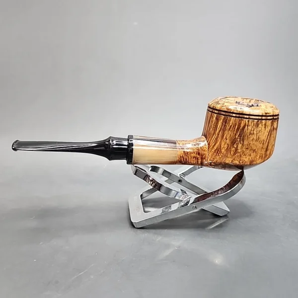 PapaBearPipes Smooth Straight Rhodesian Briar Pipe, New [SOLD OUT] - Image 9