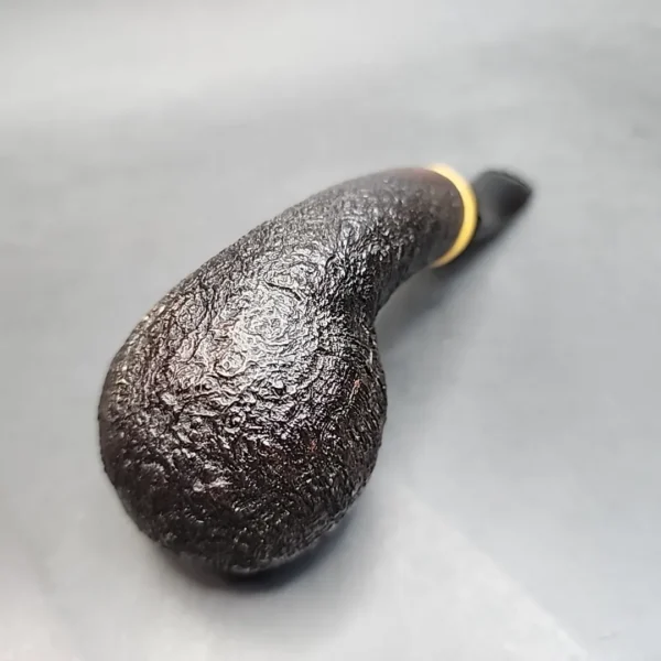 Joe Hinkle Sandblasted Bent Apple Estate Briar Pipe [SOLD OUT] - Image 9