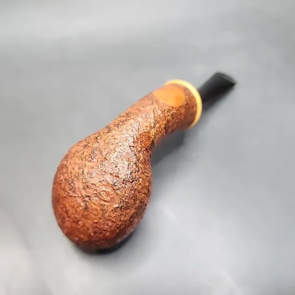 Gregor Lobnik Sandblasted Bent Egg Estate Artisan Briar Pipe [SOLD OUT] - Image 9