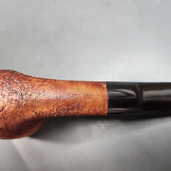 The Tinder Box Exotica Sandblasted Bent Billiard Estate Briar Pipe [SOLD OUT] - Image 9
