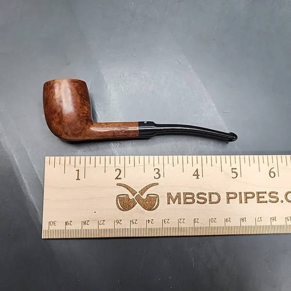 Dr Plumb Junior Slightly Bent Billiard Estate Briar Pipe, Unsmoked [SOLD OUT] - Image 9