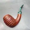 PapaBearPipes Rusticated Bent Egg Handmade Briar Pipe, New [SOLD OUT] - Image 10