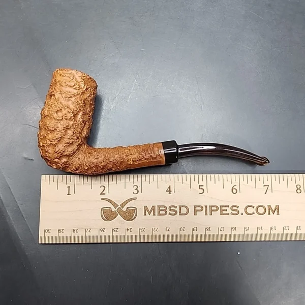 Preben Holm Wengholt Collector 200, Rusticated Stacked Billiard Estate Briar Pipe, Unsmoked [SOLD] - Image 10