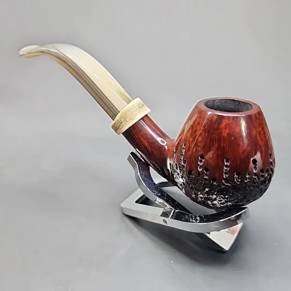 2007 Nording Hunting Pipe, Bent Brandy Elk Estate Briar Pipe, Unsmoked [SOLD OUT] - Image 10