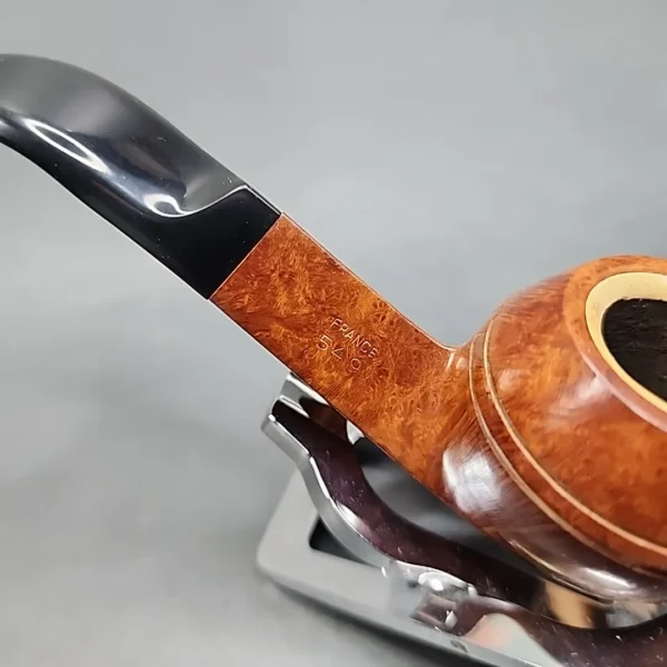 Fleur de Lis 549 by GBD, Meerschaum Lined Bent Bulldog Estate Briar Pipe [SOLD OUT] - Image 10
