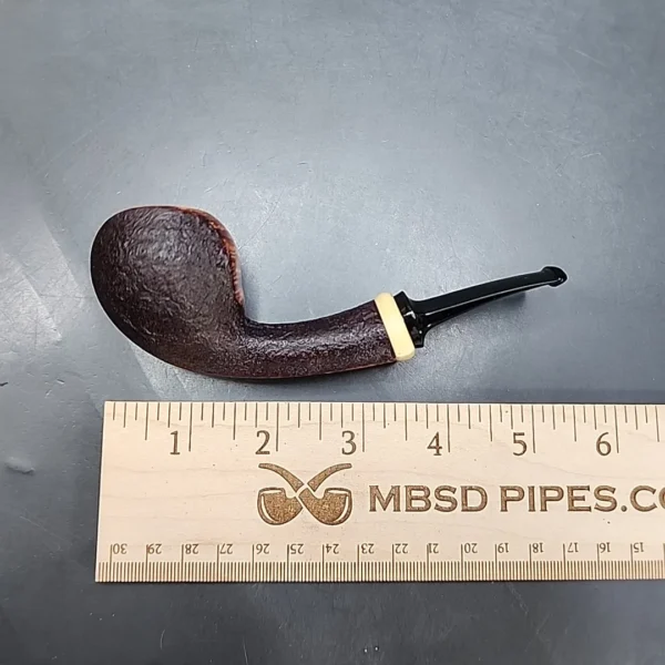Jared Coles Pipe, Partial Sandblasted Blowfish, Briar Smoking Pipe, Artisan Pipe [SOLD OUT] - Image 10